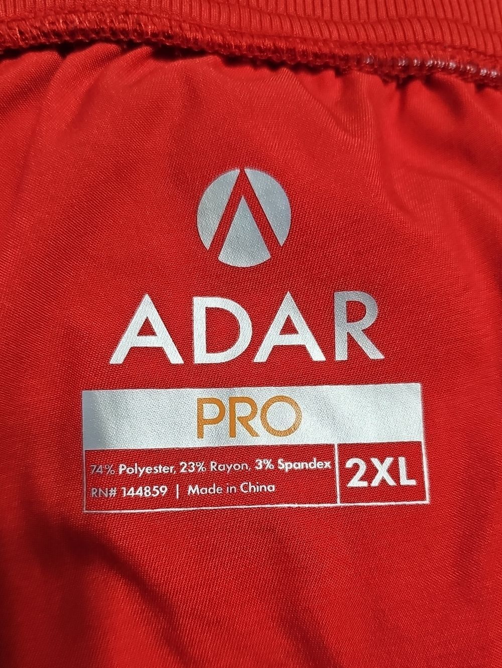 Adar Pro Modern Athletic Jogger Scrub Set Red 2XL - Picture 3 of 10